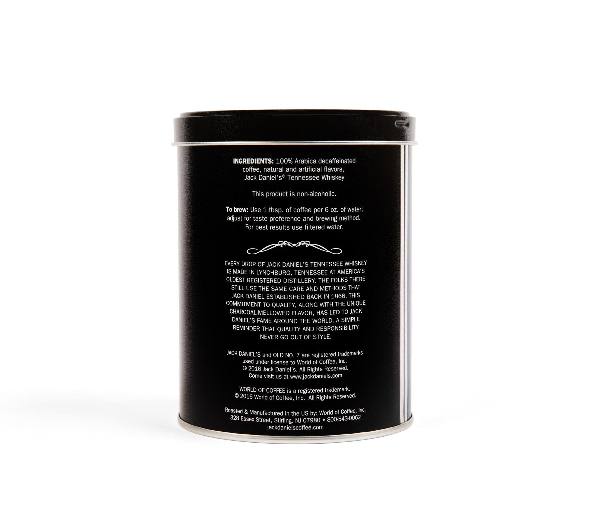 Jack Daniel's Tennessee Whiskey Coffee - Decaf (8.8 oz can)
