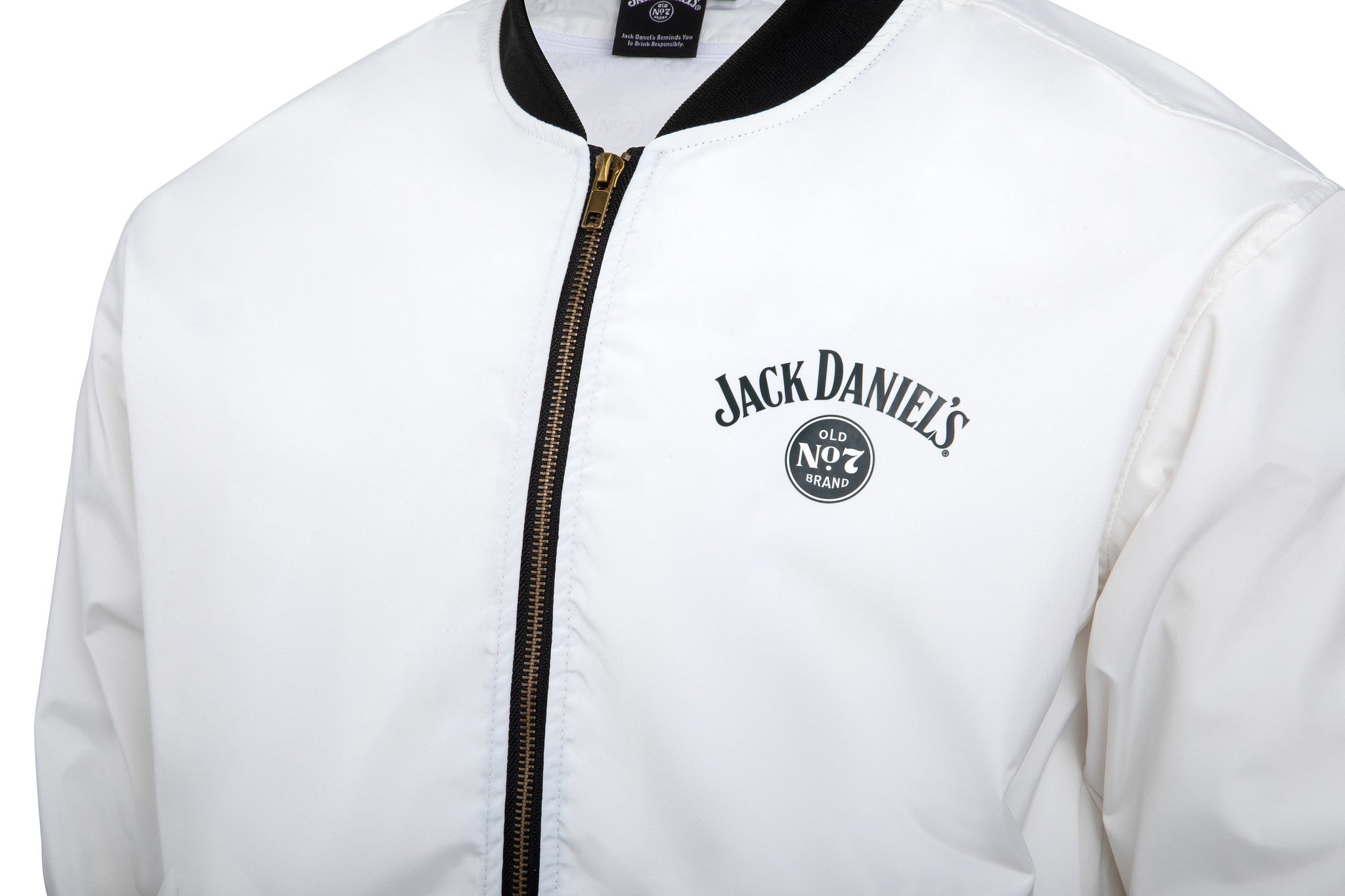 Jack Daniel's Classic White Bomber Jacket