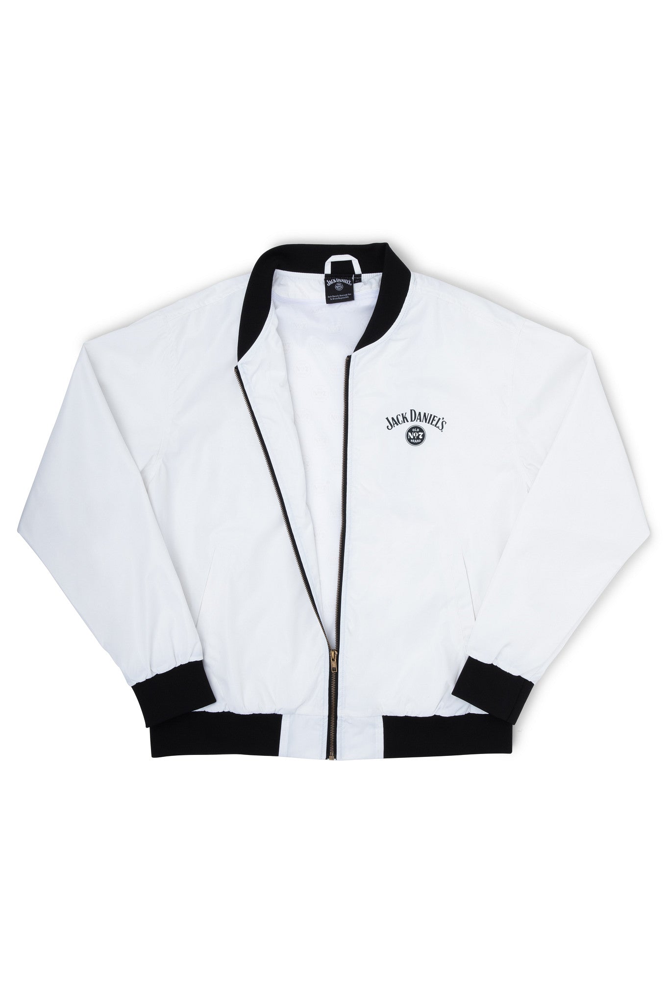 Jack Daniel's Classic White Bomber Jacket