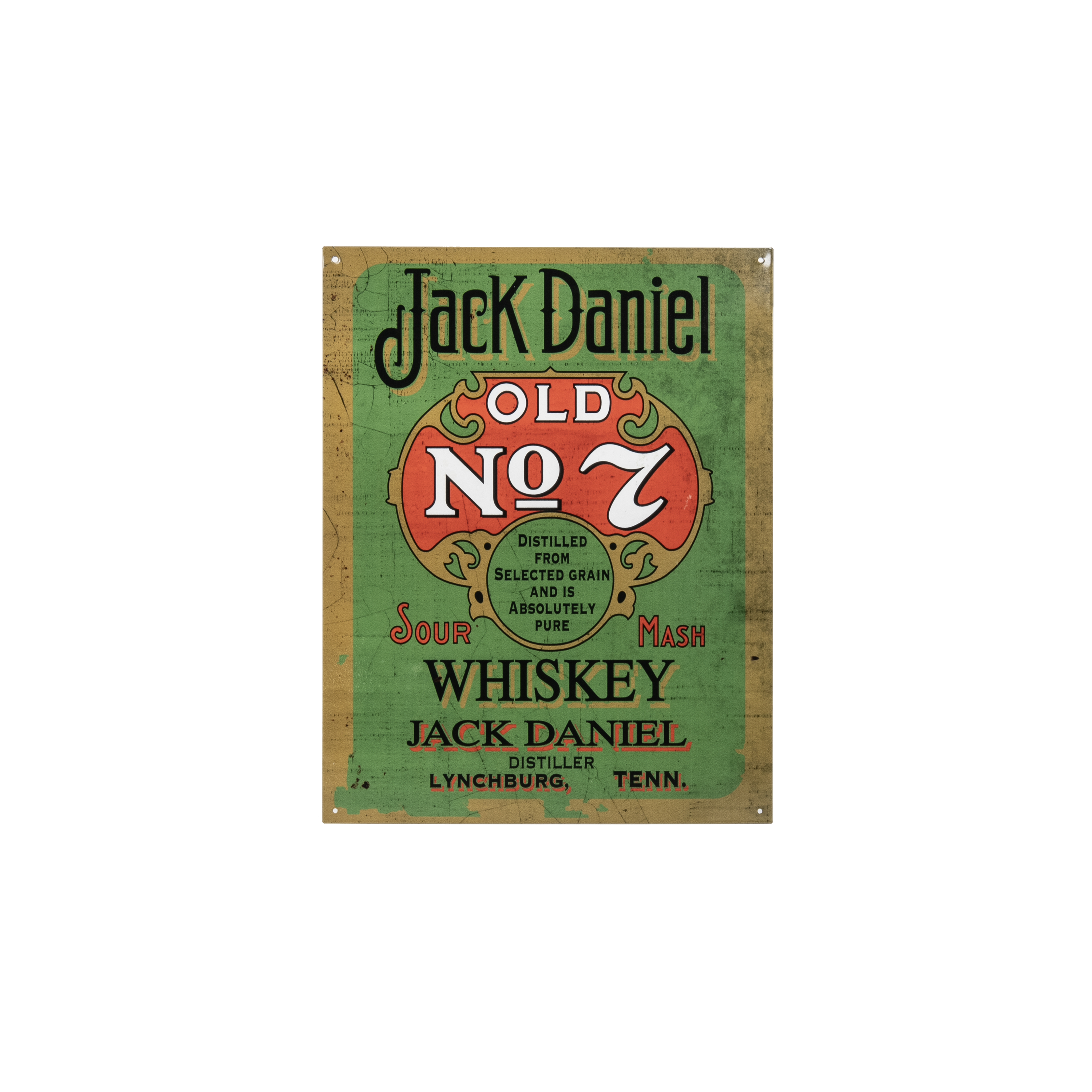 Jack Daniel's Sour Mash Tin Sign