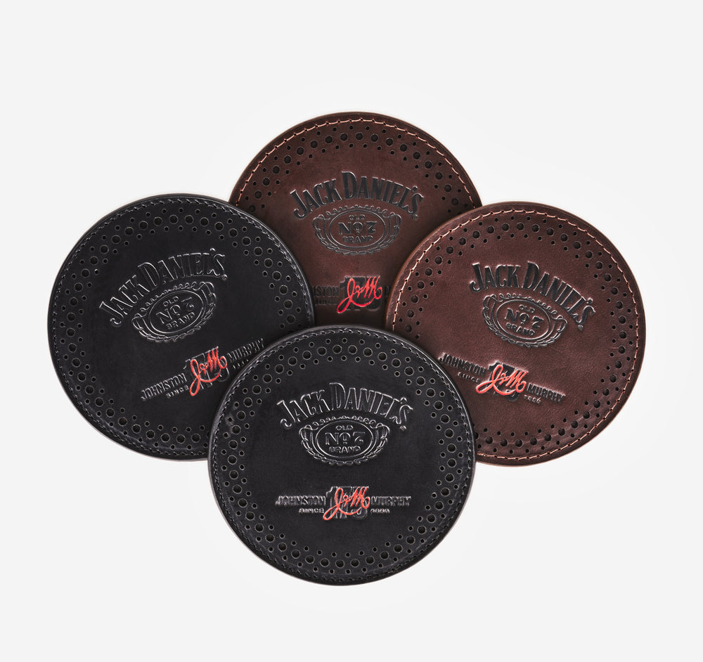 Jack Daniel's Leather Coaster Set