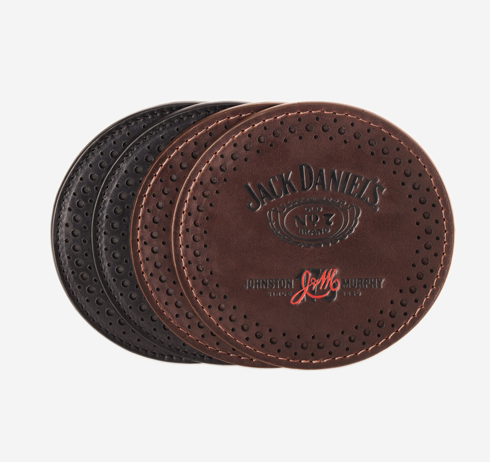 Jack Daniel's Leather Coaster Set
