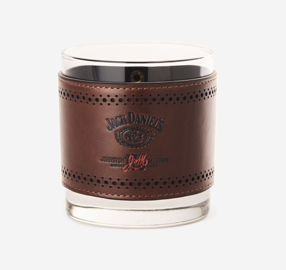 Jack Daniel's Leather-Wrapped Rocks Glass Set